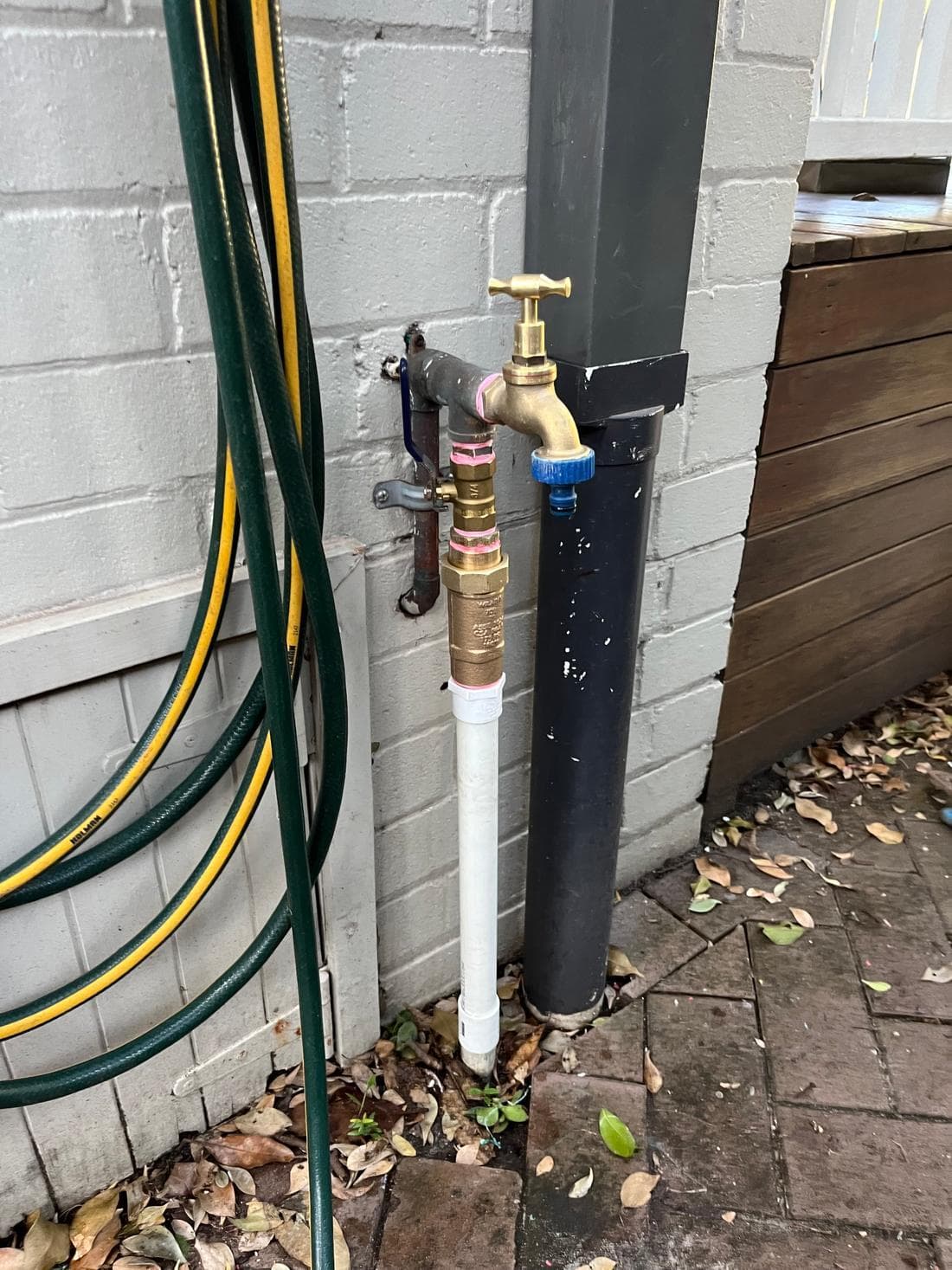 New garden tap with backflow prevention